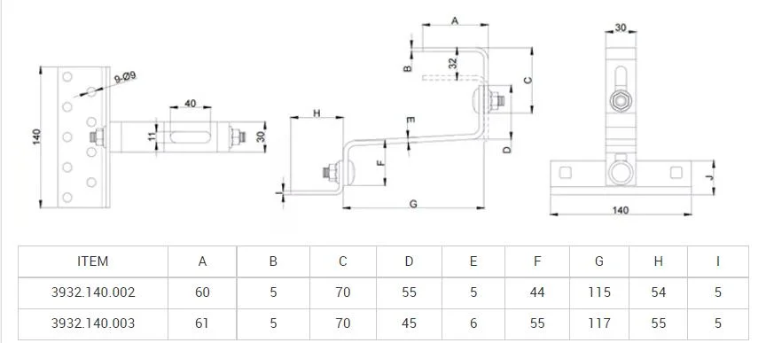 Solar Mounting Bracket Fixing Accessories for Roof PV Mounting Stainless L Feet